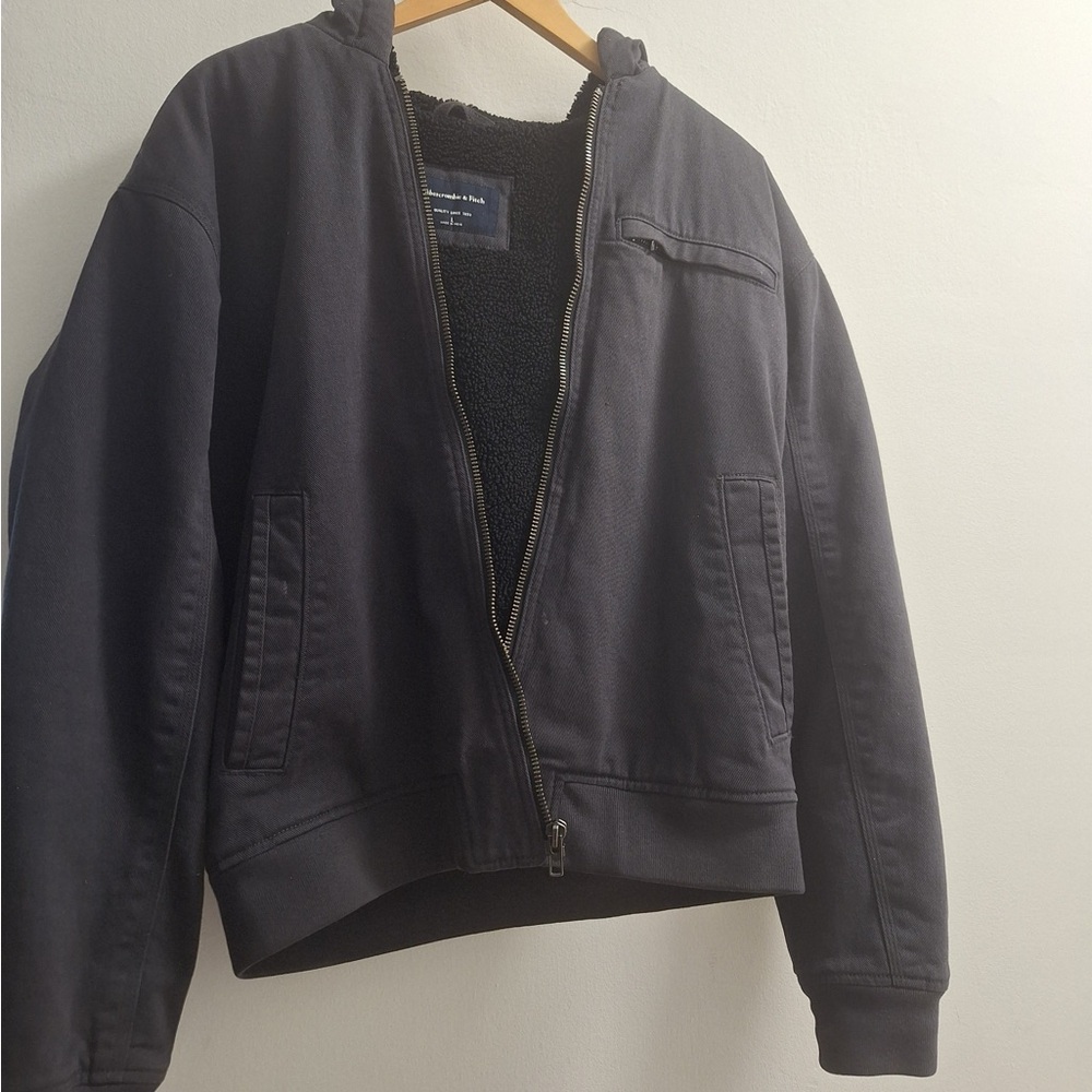 Abercrombie & Fitch Dark Gray Bomber Jacket